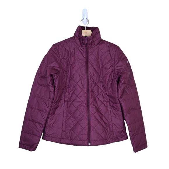 Columbia Womens S Snowmelt Valley II Water Resistant Jacket in Marionberry NEW - Picture 2 of 11